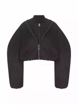 Многослойный бомбер Del Core, черный