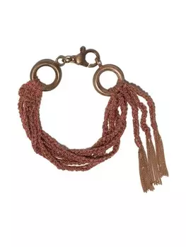 Многослойный браслет Lucky из розового золота Carolina Bucci, розовый