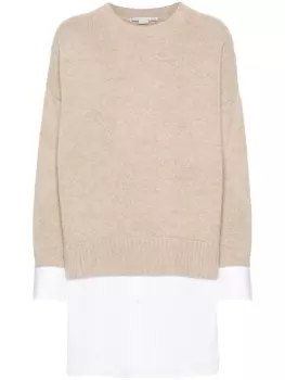 Многослойный джемпер Stella McCartney, бежевый