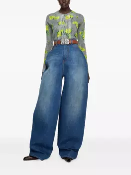 Многослойный кардиган Acne Studios, серый