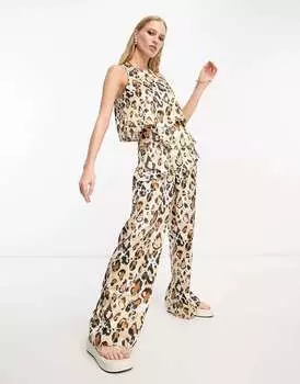 Многослойный комбинезон River Island с животным принтом