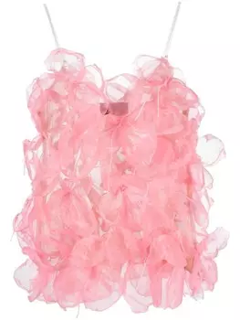 Многослойный полупрозрачный топ Gianluca Capannolo, розовый