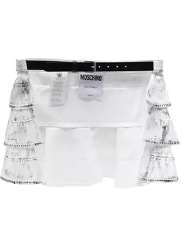 Многослойный ремень Moschino, белый