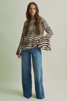 Многослойный рукав блузка Florere, коричневый