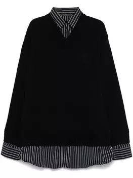 Многослойный свитер Balenciaga, черный