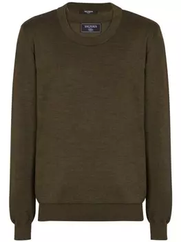 Многослойный свитер Balmain, зеленый