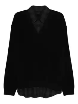 Многослойный свитер Juun.J, черный