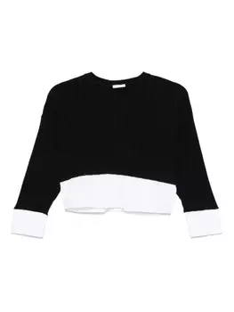 Многослойный свитер Miss Grant Kids, черный