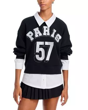 Многослойный свитшот Cinq Sep Justina Cinq Sept, черный