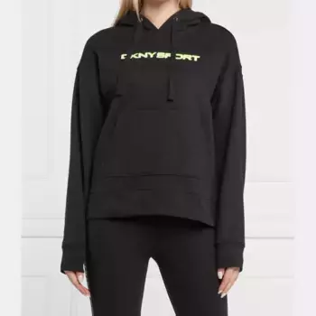 Многослойный свитшот свободного кроя Dkny, черный