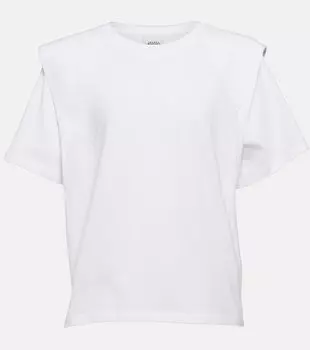 Многослойный топ из хлопка ISABEL MARANT, белый