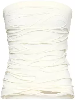 Многослойный топ MM6 Maison Margiela, белый