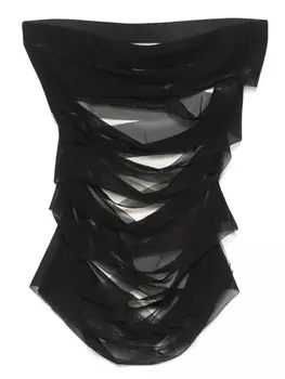 Многослойный топ MM6 Maison Margiela, черный