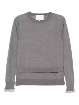 Многослойный трикотажный топ 3.1 Phillip Lim, серый