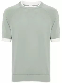 Многослойный трикотажный топ Eleventy, зеленый