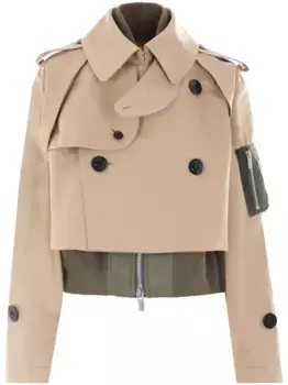 Многослойный жакет SACAI, нейтральный