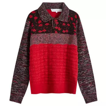 Многострочное поло Jw Anderson, красный