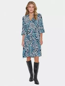 Многоуровневое платье eda с животным принтом Saint Tropez, цвет Baby Blue