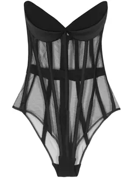 Mnot боди Cat Eye, черный