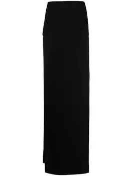 Mnot юбка макси с разрезом, черный