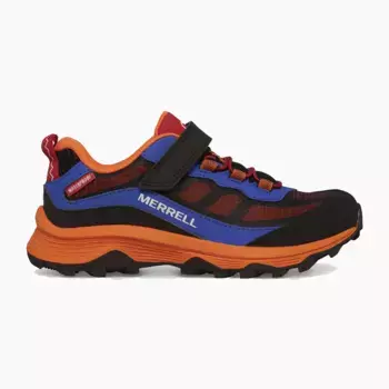 Moab Speed Low Ac WP Merrell детская горная обувь, синий/оранжевый