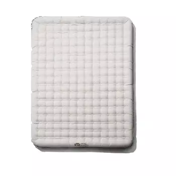 Mobi Garden 12 см расширенный и утолщенный одинарный и двойной складной влагостойкий коврик для кемпинга, домашний надувной матрас, двойной светло-песочного цвета