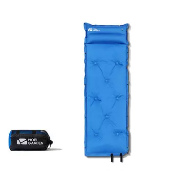Mobi Garden автоматическая надувная уличная палатка, спальный коврик, надувной матрас, ворс, двойной влагостойкий, синий (толщина для одного человека 3 см)