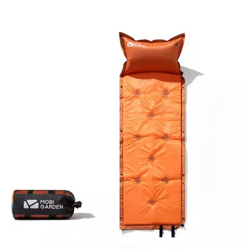 Mobi Garden автоматический надувной матрас, уличный надувной матрас, влагостойкий матрас, коврик для кемпинга, оранжевый (толщина для одного человека 2,5 см)