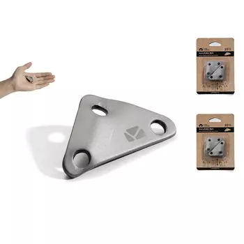 Mobi Garden аксессуары для улицы из алюминиевого сплава, треугольная деталь, регулировка длины, противоскользящая фиксированная пряжка, серый цвет (2 упаковки)