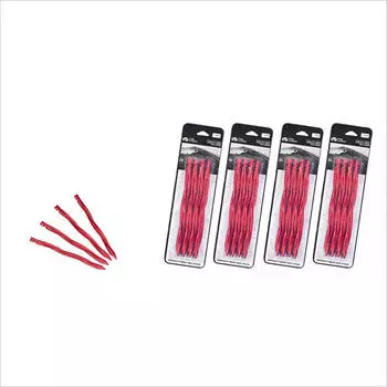 Mobi Garden для кемпинга, кемпинга, ветрозащитные крепежные аксессуары из алюминиевого сплава, сверхмощные ввинчивающиеся гвозди для пола Mitsubishi Rising Sun Red * 4 шт.