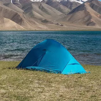 Mobi Garden для кемпинга, сверхлегкий силиконовый четырехсезонный алюминиевый столб 20D, ветрозащитный и непромокаемый, одинарная и двойная палатка Qingqi Sky Blue UL, одинарная