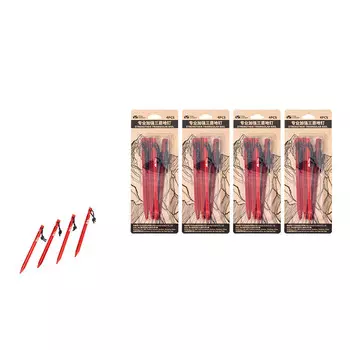 Mobi Garden инструменты для кемпинга на открытом воздухе, инструменты для крепления к земле из алюминиевого сплава, веревка Mitsubishi, гвозди для земли, красное солнце * 4