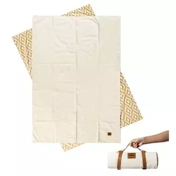 Mobi Garden изысканный кемпинг открытый пикник трава влагостойкий коврик напольный коврик портативный складной холст двухслойный коврик для пикника хлопок натуральный цвет