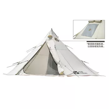 Mobi Garden изысканный уличный светильник для кемпинга, роскошная большая космическая пирамида для кемпинга, утолщенная хлопковая палатка Anno 230, цвет слоновой кости