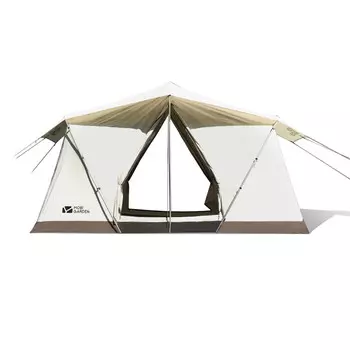 Mobi Garden изысканный уличный светильник для кемпинга, роскошный большой просторный кемпинг, утолщенная хлопковая палатка в форме дома Anno 205 цвета слоновой кости