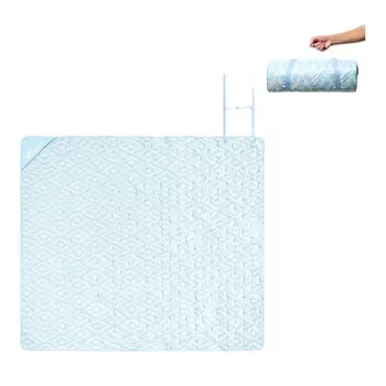 Mobi Garden Кемпинг для дома в парке напольный коврик для улицы складной портативный коврик для пикника, пригодный для машинной стирки YX азуритовый синий (200*220)