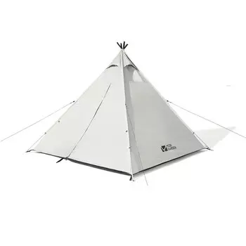 Mobi Garden кемпинговая индийская пирамидальная палатка портативная для 3-4 человек большая защита от солнца непромокаемая утренняя туманная белая палатка