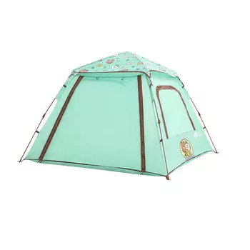 Mobi Garden кемпинговая палатка полностью автоматическая, раскладывающаяся без установки, детская комнатная, бурый медведь, зеленый