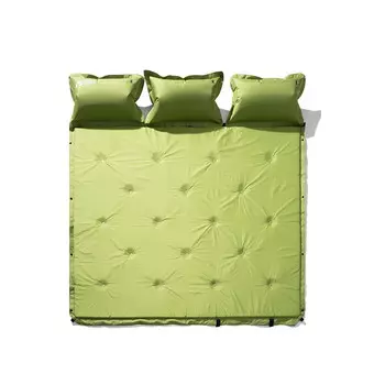 Mobi Garden кемпинговые одиночные и двойные сращиваемые самозаряжающиеся коврики, влагостойкие коврики светло-зеленого цвета (толщина 2,5 см для трех человек)