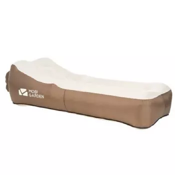 Mobi Garden Кемпинговый светильник Портативный воздушный диван Yunshu Обеденный перерыв Пляжный ленивый воздушный коврик Кровать - цвет слоновой кости Белый