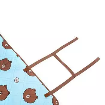 Mobi Garden Line Friends складной портативный влагостойкий, необрастающий и простой в уходе коврик для пикника YX Brown Bear Blue Print