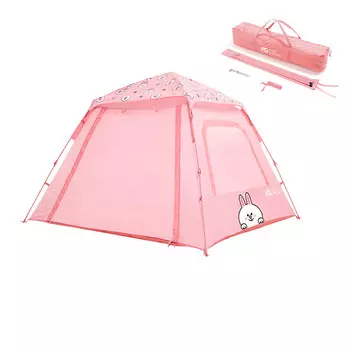 Mobi Garden Line Friends, совместная динамичная динамичная палатка Brown Bear, полностью автоматическая, быстрооткрывающаяся, переносная палатка от солнца Coni Rabbit Pink