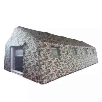 Mobi Garden надувная командирская палатка с двумя видами внутреннего брезента (цифровой + белый) 7,20*11,52*3,42М