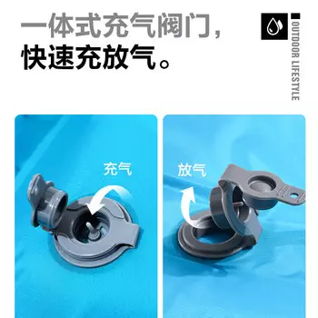 Mobi Garden надувной коврик для палатки легкий портативный пляжный коврик напольный коврик ТПУ влагостойкий коврик небесно-голубой (двойной) без подушки