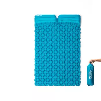 Mobi Garden Надувной коврик для улицы, влагостойкий коврик, портативный пляжный коврик, коврик для пола, коврик для кемпинга, спальный коврик из ТПУ, небесно-голубой (двойной)