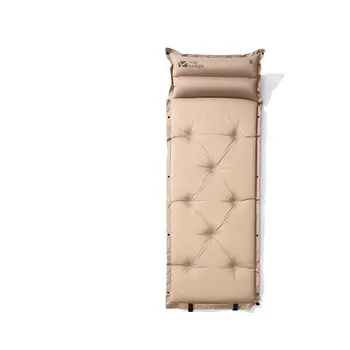 Mobi Garden надувной матрас, влагостойкий коврик для кемпинга, автоматический надувной матрас, губчатый коврик, спальный коврик теплого песочного цвета (один 6 см)