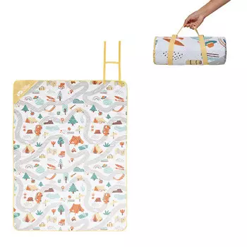 Mobi Garden напольный коврик, можно стирать в машине, коврик для пикника [2-4 человека собираются с друзьями] Sunshine Yellow 150*200