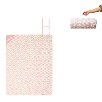 Mobi Garden Напольный коврик, уличный коврик для машинной стирки, коврик для пикника [Вечеринка друзей для 2-4 человек] Сакура розовый 150*200