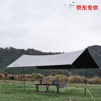 Mobi Garden Навес для кемпинга, солнцезащитный и непромокаемый виниловый навес Sky Dome 410 NX23680002 Утренний туман, белый