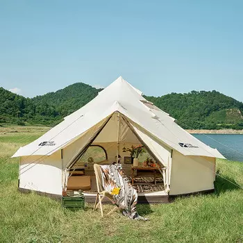 Mobi Garden NX21561029 палатка для кемпинга, складная, портативная, для защиты от солнца и сильного дождя, утолщенная, большого пространства, цвета слоновой кости